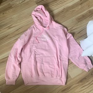 Pink good vibes hoodie